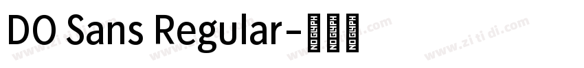 DO Sans Regular字体转换